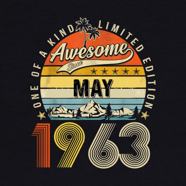 Awesome Since May 1963 Vintage 60th Birthday by Ripke Jesus